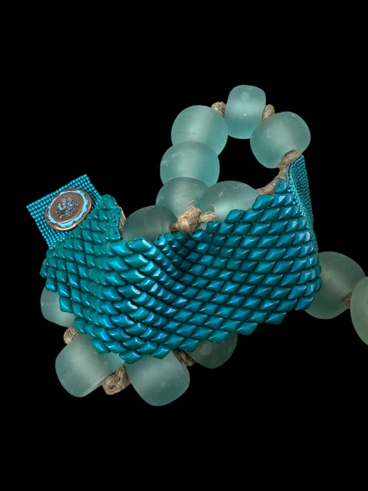 Mermaid Dreams Cuff Bracelet for wholesale by Unique Artisan Jewelry Collection