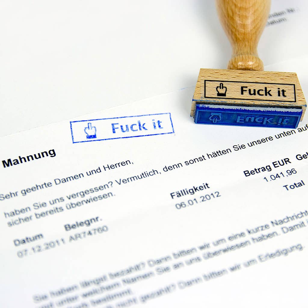 MAGS - Wholesale Rubber/Decorative Stamp - stamp Fuck-it1