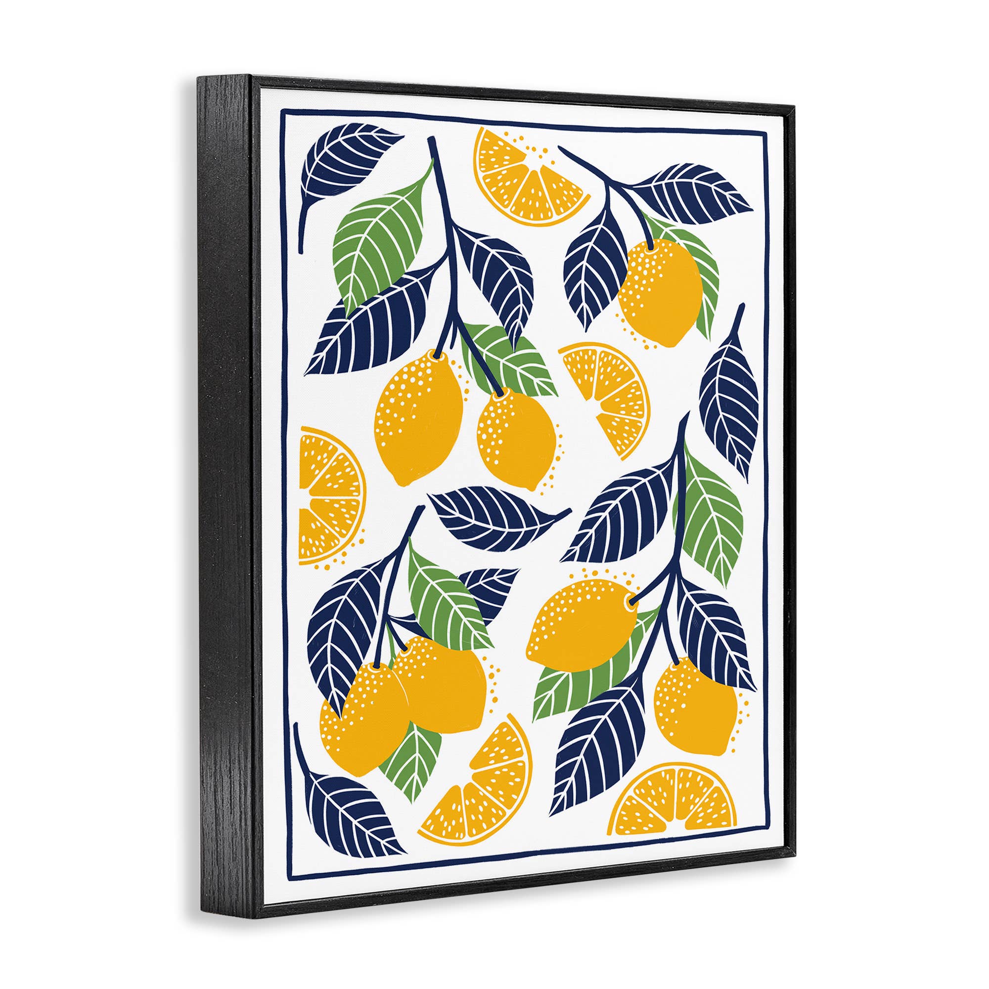 Stupell Industries – wholesale Wall sign – Mediterranean Lemons Pattern - Framed Wall Art13