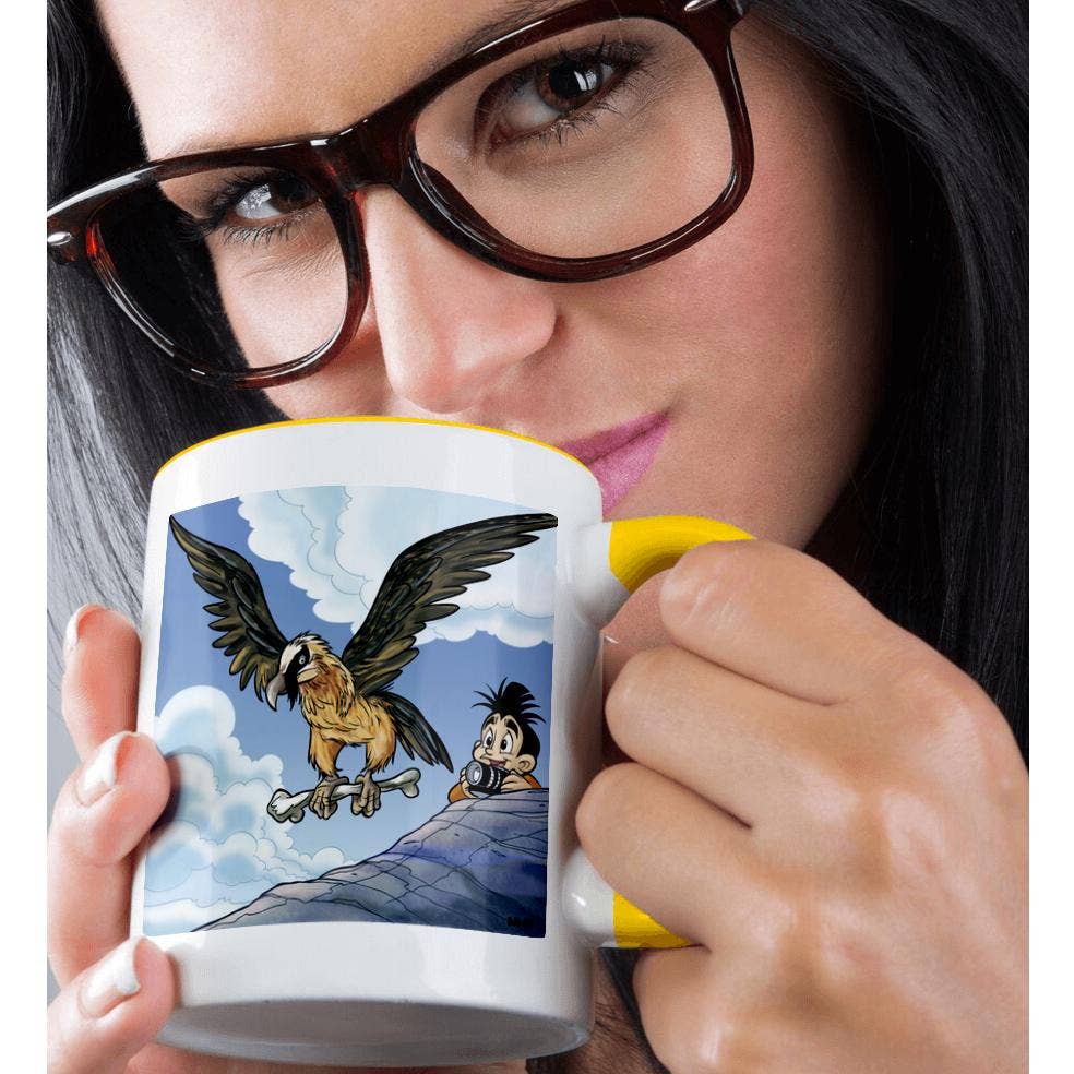 3dRose - Wholesale Coffee Mug - 3dRose, Kikeo photographs a bearded vulture in Spain, Mug1