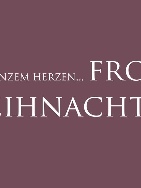 Postcard CHRISTMAS "With all my heart..." for wholesale by WUNDERWORT by Angela Gwinner