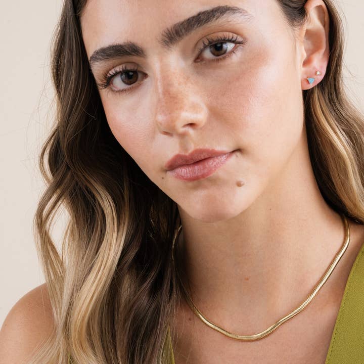 JaxKelly - Wholesale Stud/Post Earrings - Teardrop - White CZ - Earrings2