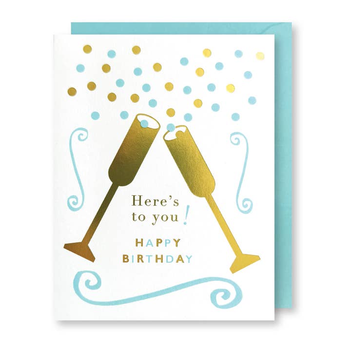 Champagne Birthday for wholesale by J.Falkner Cards