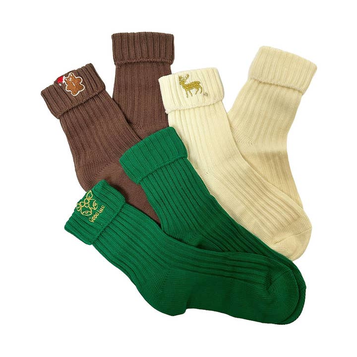 FLOOF Julstrumppaket för kvinnor i pepparkakor för wholesale av FloofSlippers