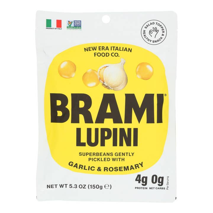 Everyday Supply Co - Wholesale Nuts - Brami Lupini Snack - Garlic And Herb - Case Of 8 - 5.3 Oz.