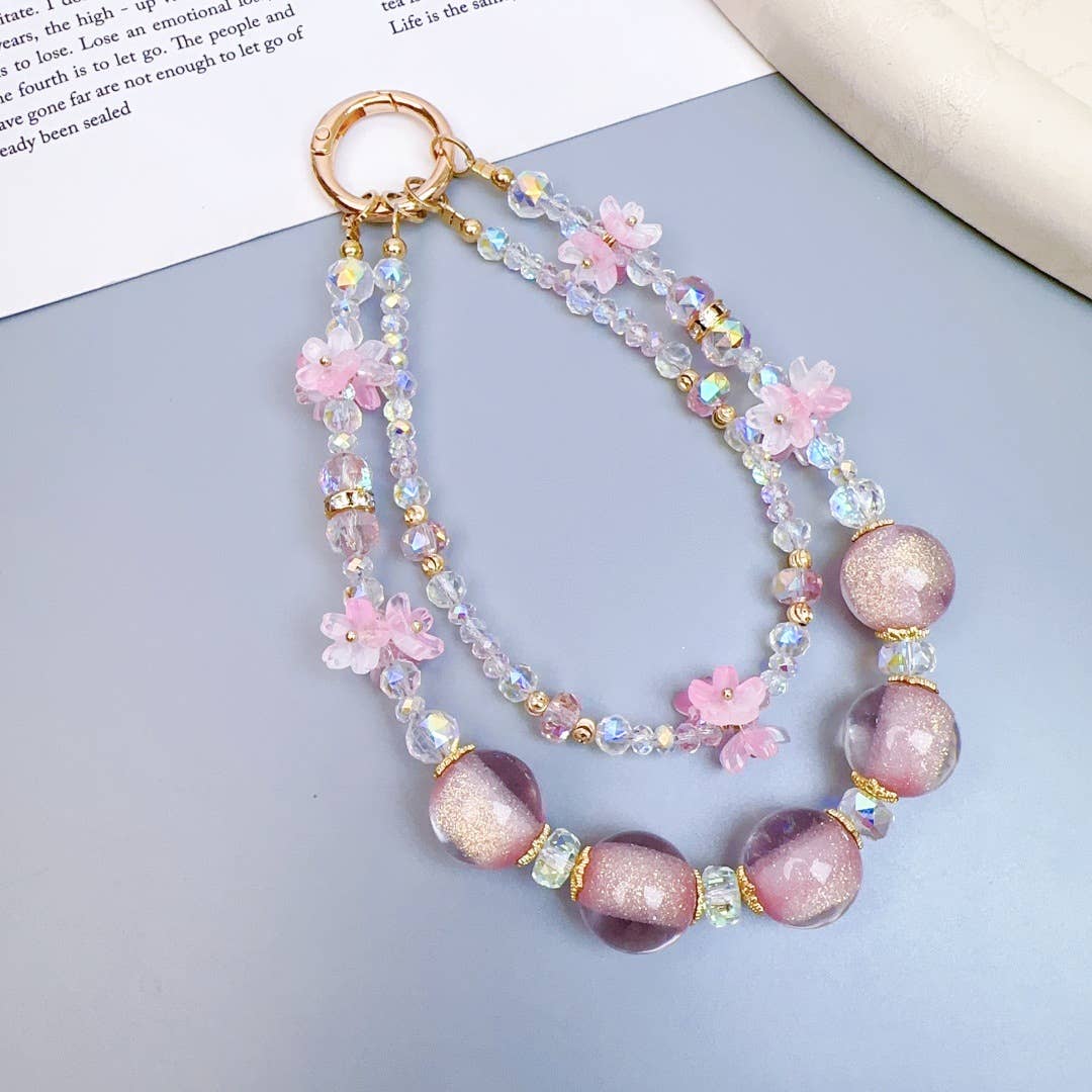 MKS America - Wholesale Individual Charm/Pendant - Fashionable Glass Bead Phone Case Bag Charms1