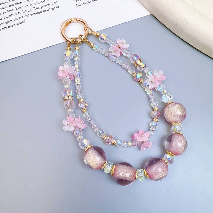 MKS America - Wholesale Individual Charm/Pendant - Fashionable Glass Bead Phone Case Bag Charms1