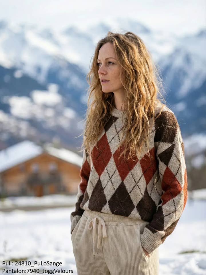 Mimi & Gogo - Wholesale Pants - Women's - Corduroy pants @7940_JoggVelours3