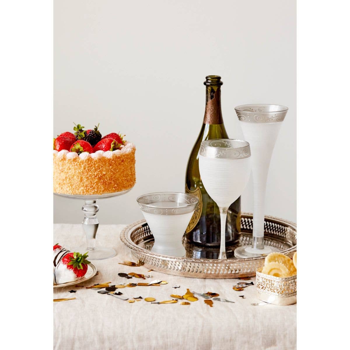 Golden Hill Studio - Vente Flûtes de champagne - Verres à flûte creuse Heirloom3