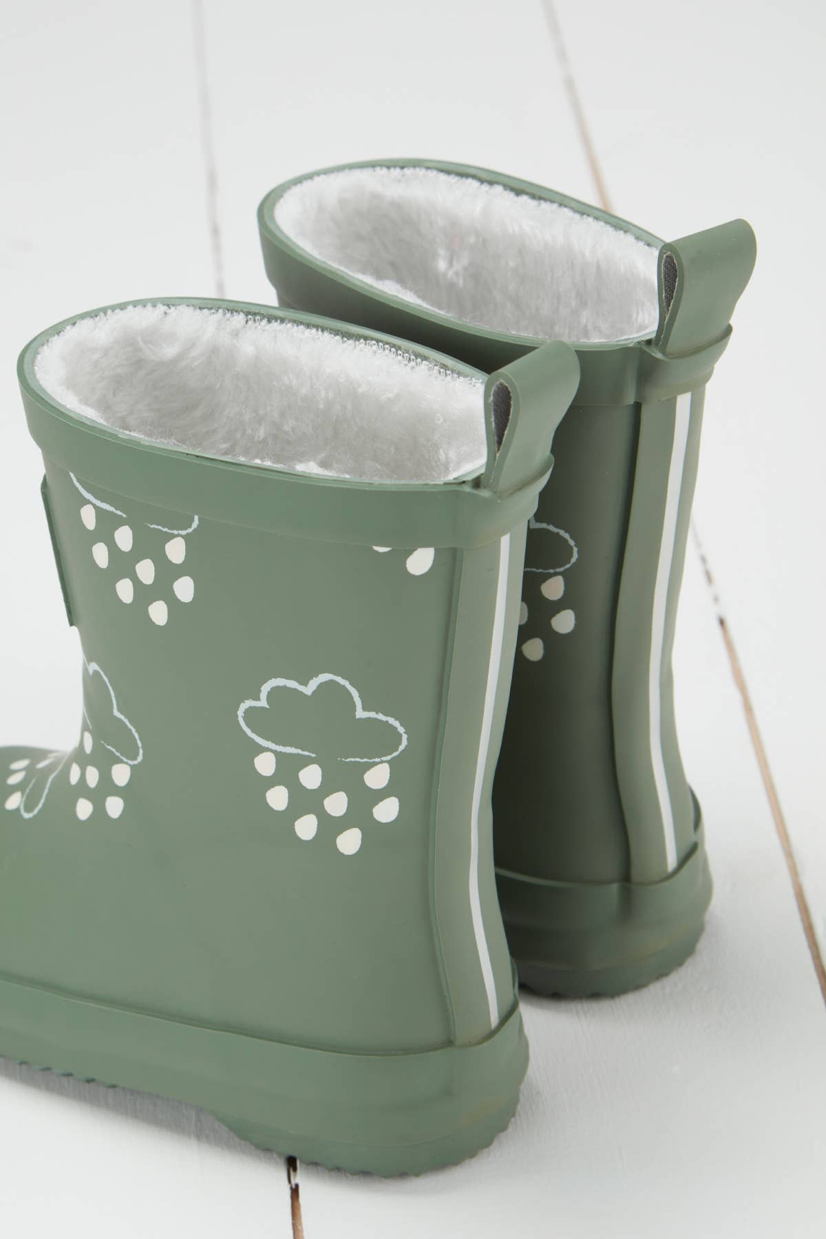 Grass & Air - Vente Bottes de pluie – enfant - Bottes en caoutchouc pour enfants à couleur changeante vert kaki1