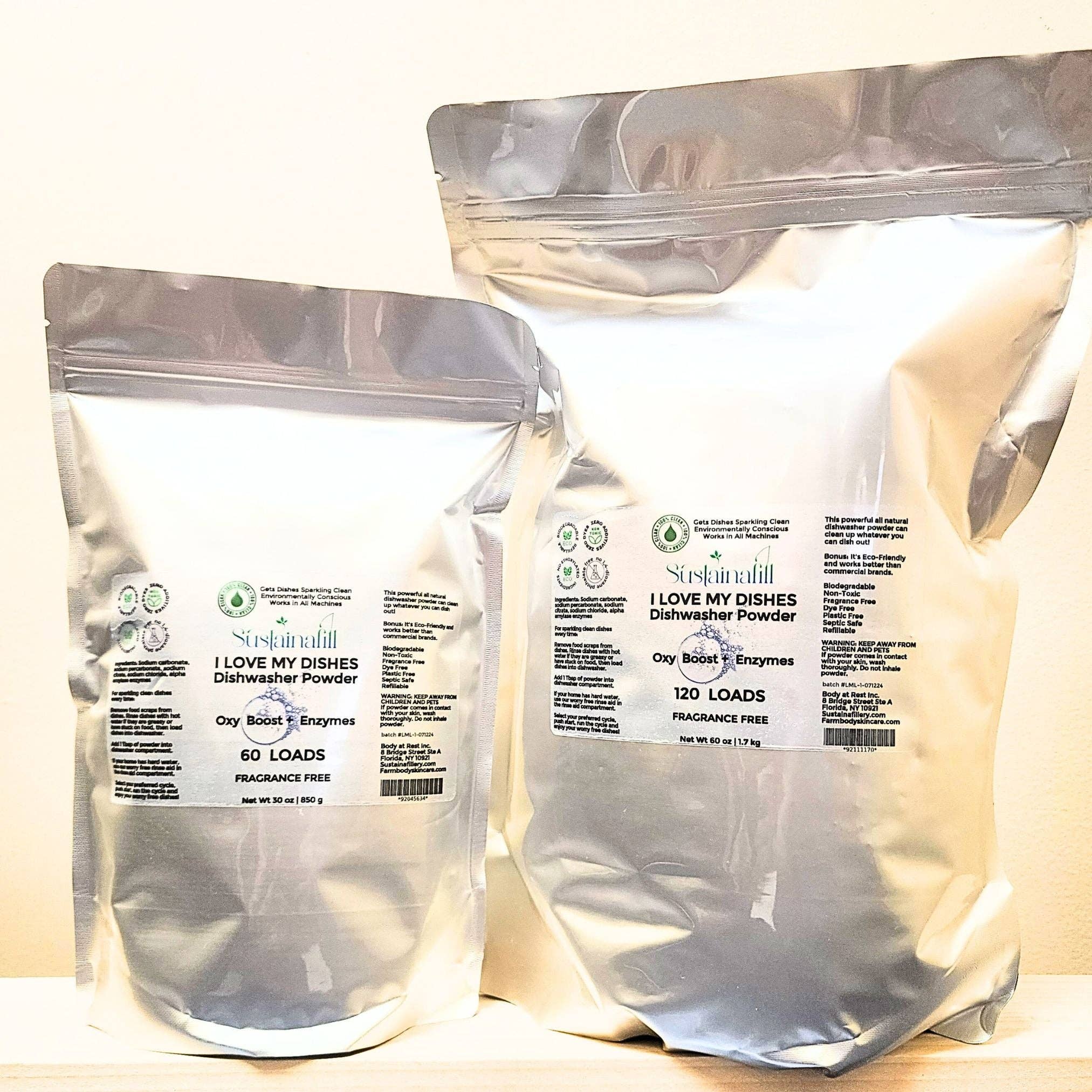 Farmbody Skin Care - Wholesale Dish Soap - Natural Dishwasher Powder | I LOVE MY DISHES | Fragrance Free1