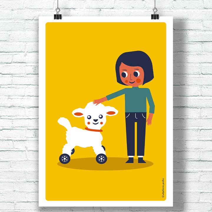 My Sheep & Me - Poster - Original Creation for wholesale by T FOR TIGER
