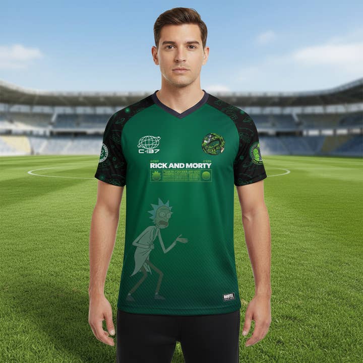 Camisola de Futebol Rick e Morty 13 por atacado de COTTON DIVISION