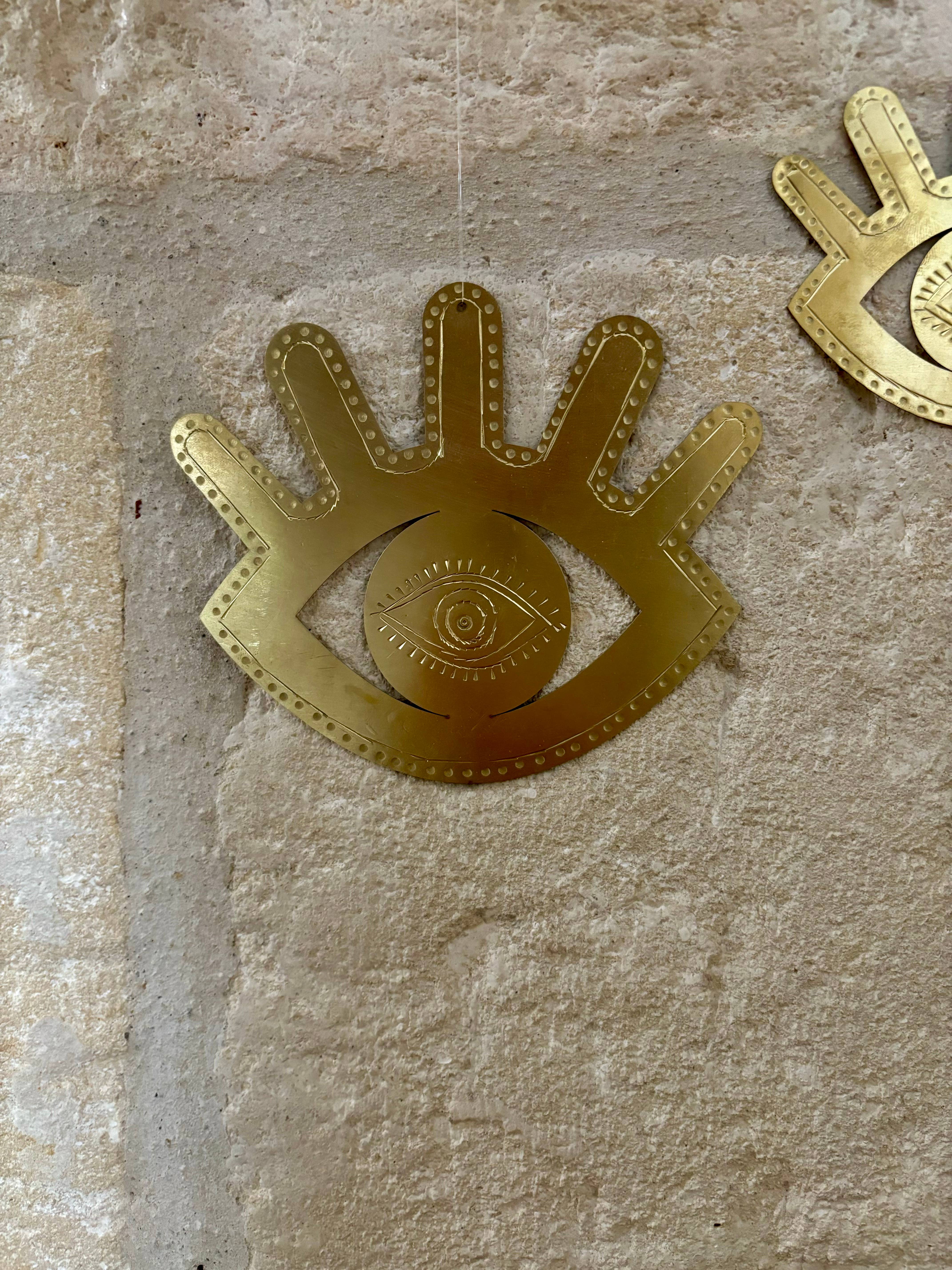 BAHIA HOME - Vendita all'ingrosso Decorazione da parete 3D - Occhio inciso in ottone Biloela3