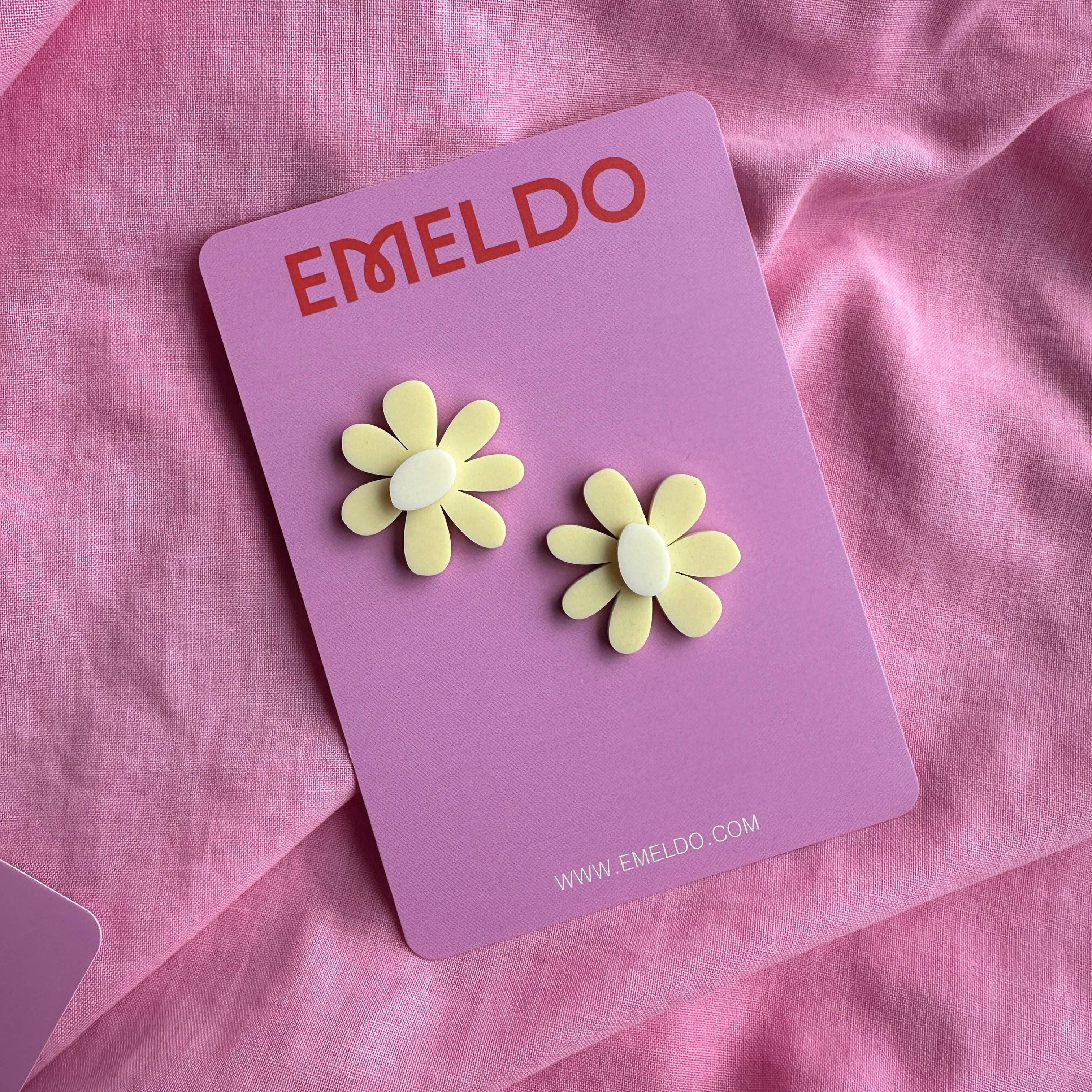 Emeldo - Wholesale Dangle Earrings - Estelle Flower Earrings // select colour8