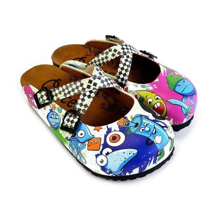 Karaktermønstrede Træsko - WCAL173 for engroshandel hos Goby