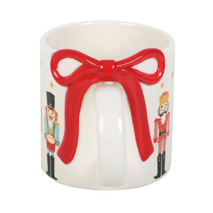 Something Different Wholesale - Wholesale Coffee mug - Nutcracker Print Christmas Mug with Bow2