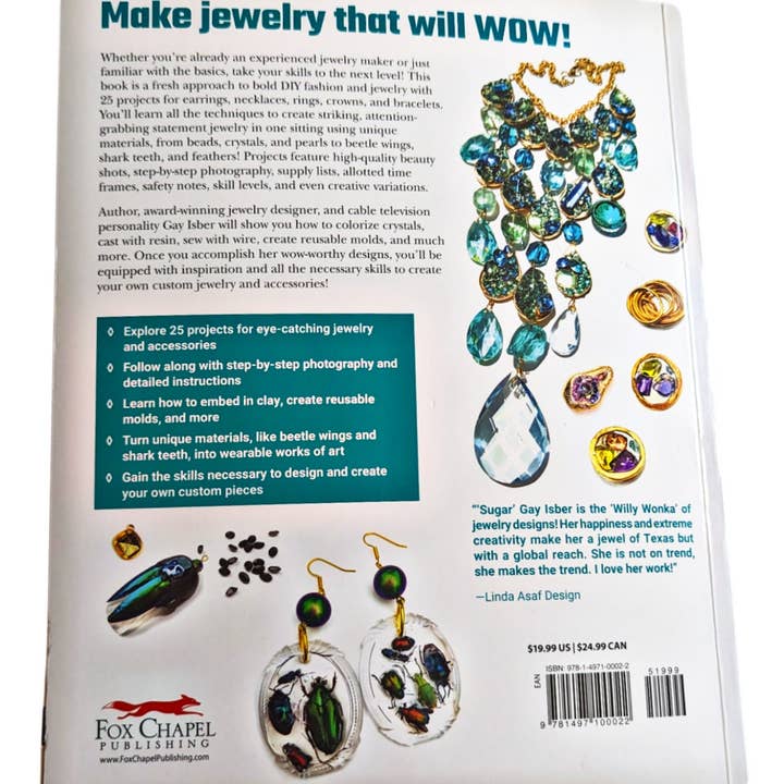 Gay Isber Designs - Wholesale Crafts, Hobbies & DIY - Autographed by Gay Isber Making WOW Jewelry book published by Fox Chapel Publishing15