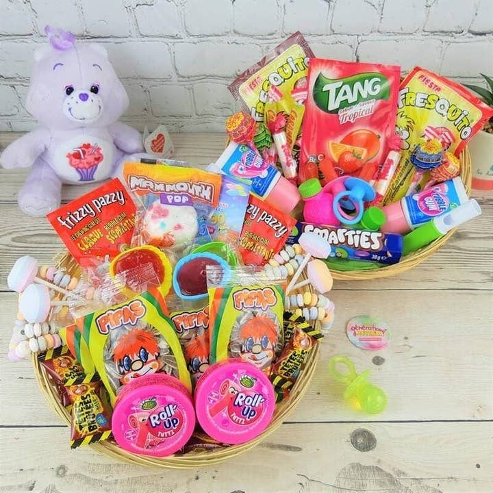 Génération Souvenirs - Wholesale Gummy - Set of 2 80s and 90s Souvenirs Candy Baskets