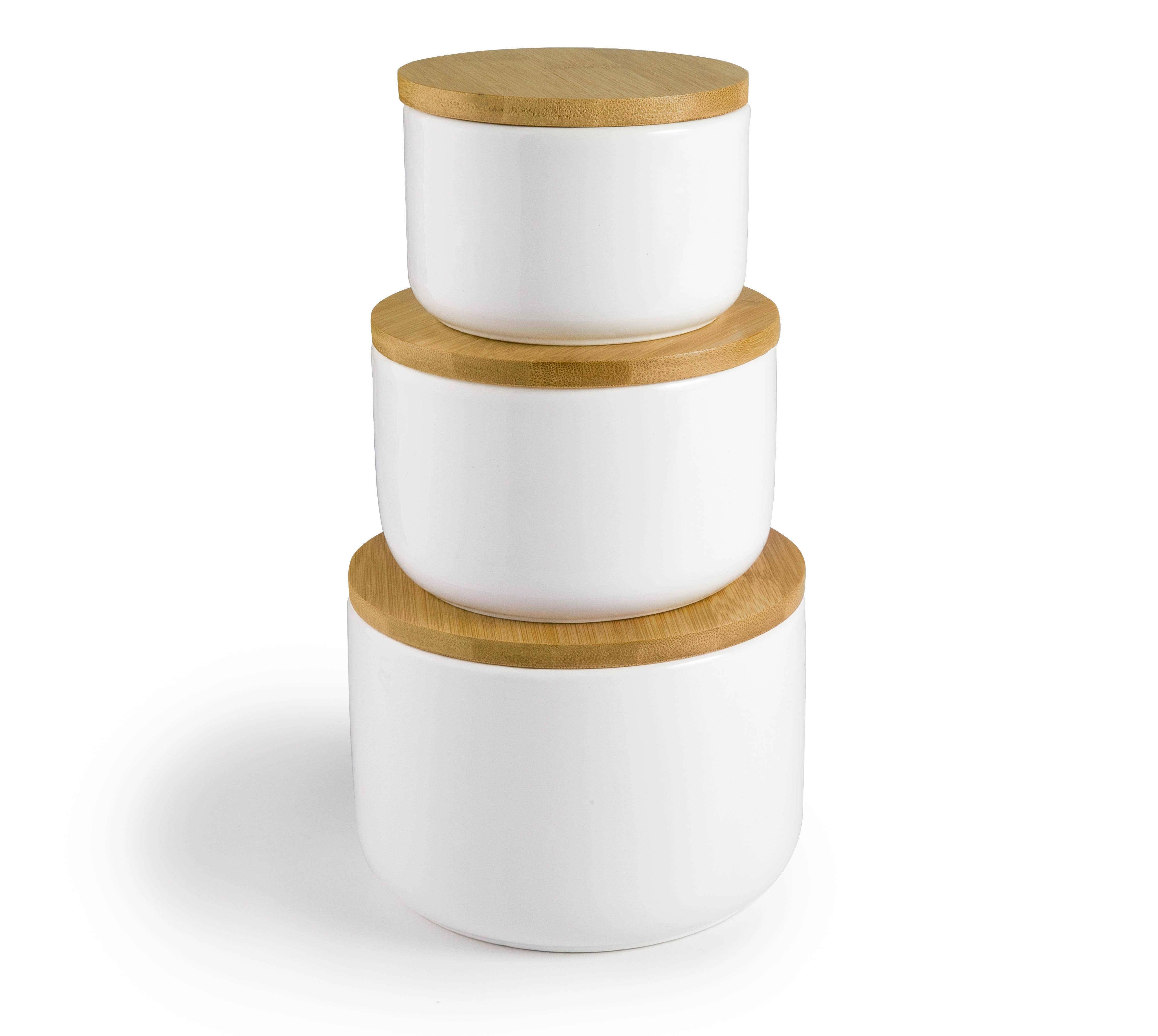 Ibili - Wholesale Jar - IBILI - Jar 300 ml, Ceramic, with Bamboo lid1