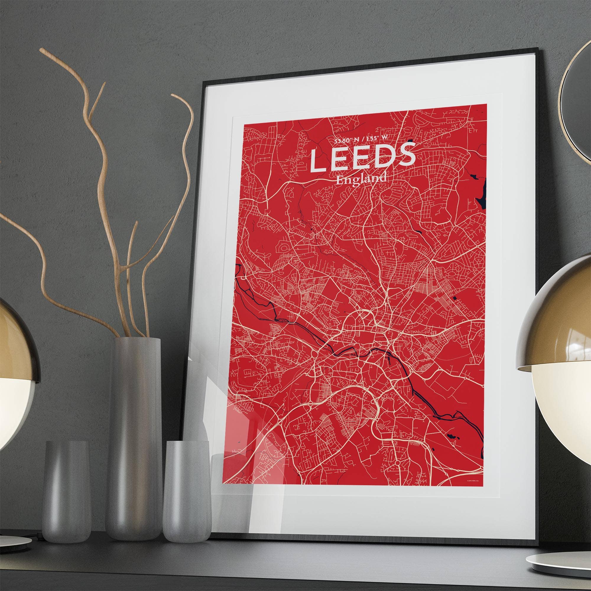 OurPoster.com – wholesale Poster – Leeds karta affisch122