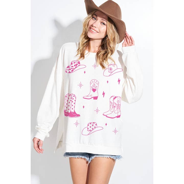 Camisolas de tri blend com estampa ocidental por atacado de Phil Love