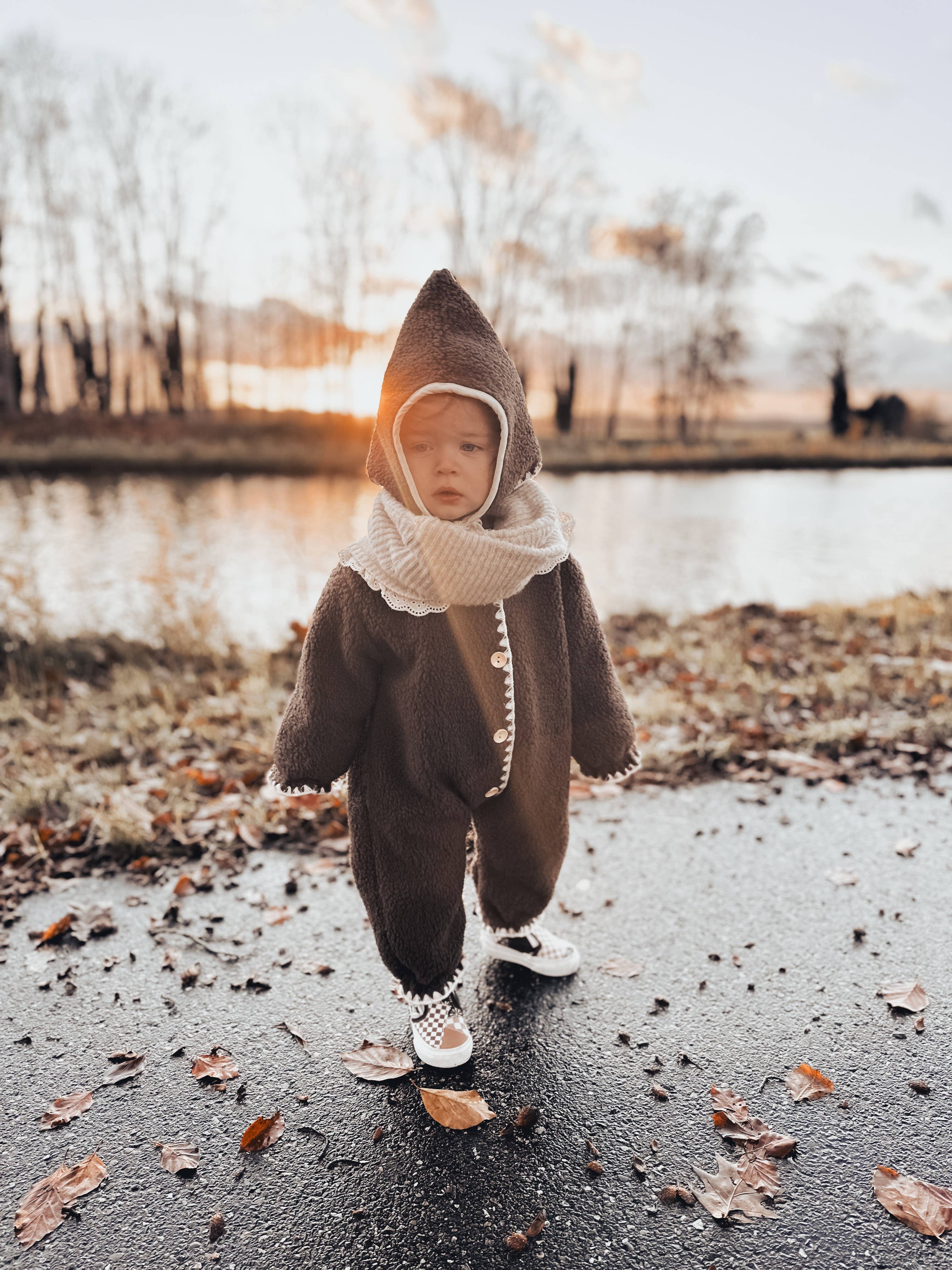 Annie & Charles – Engroshandel Flyverdragt – til børn – Annie & Charles® varm og blød heldragt til baby med hætte5