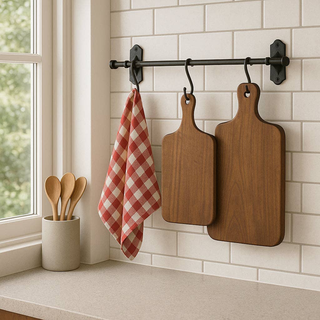 NACH - Wholesale Wall Hook - Hand-Forged Hook Rack With 3 Hangers4