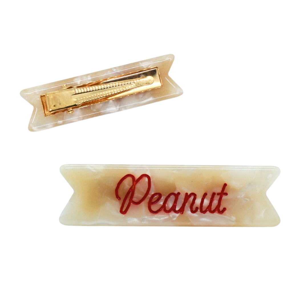 Eugenia - Wholesale Hair Clip - Kids - Peanut Hair Clip - Cute fun Gift for Kids Baby Shower4