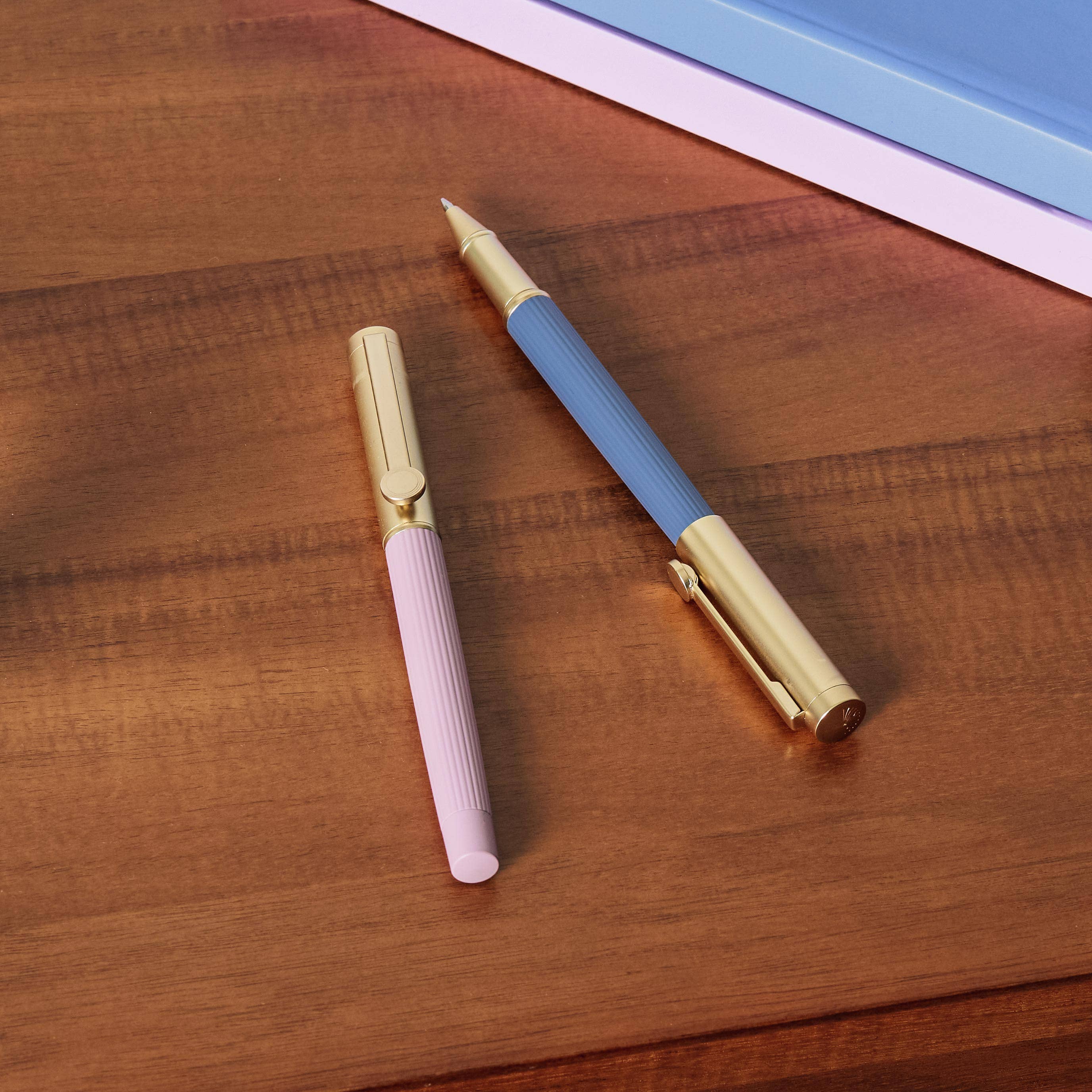 Papier - Wholesale Pen - Groove Metallic Rollerball Pen Set of 23