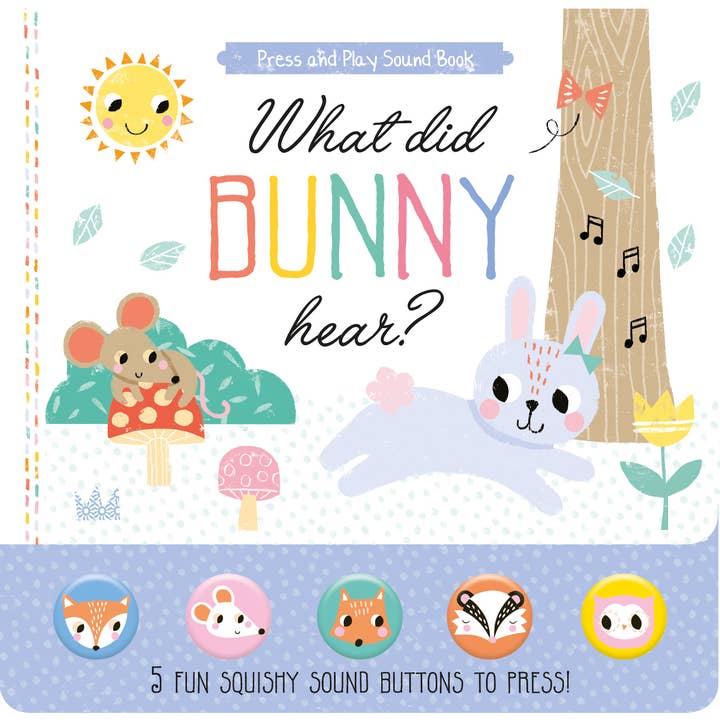 Qu'est-ce que Bunny a entendu ? - Livre sonore pour enfants avec 5 boutons pour la vente par Robert Frederick Ltd
