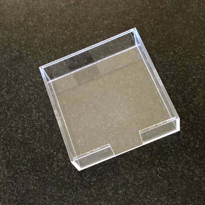 Black Ink - Wholesale Desk Tray - Small Square Acrylic Trays Case 12 Pk