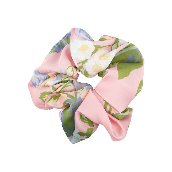 limlim – Engroshandel Scrunchie – Kvinder – PASTEL SATIN FLORAL SCRUNCHIES