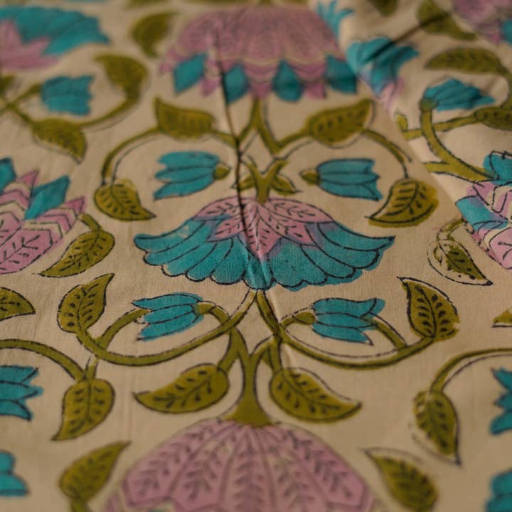 Annahmol - Wholesale Quilt - Kids & Baby - Wood Block Print Reversible Cotton Baby Blanket32