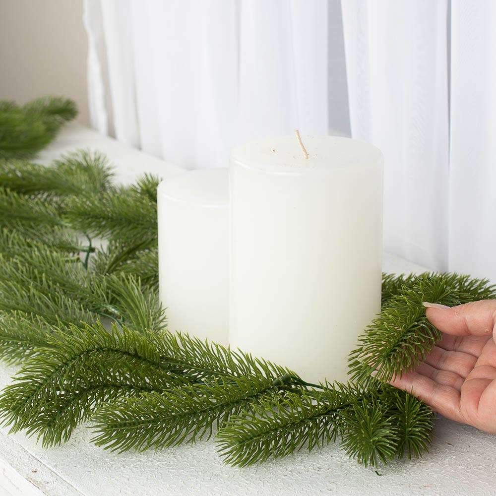 Factory Direct Craft – Engroshandel Guirlande – 64" L Kunstig Vejrbestandig Engel Fyrrekrans2