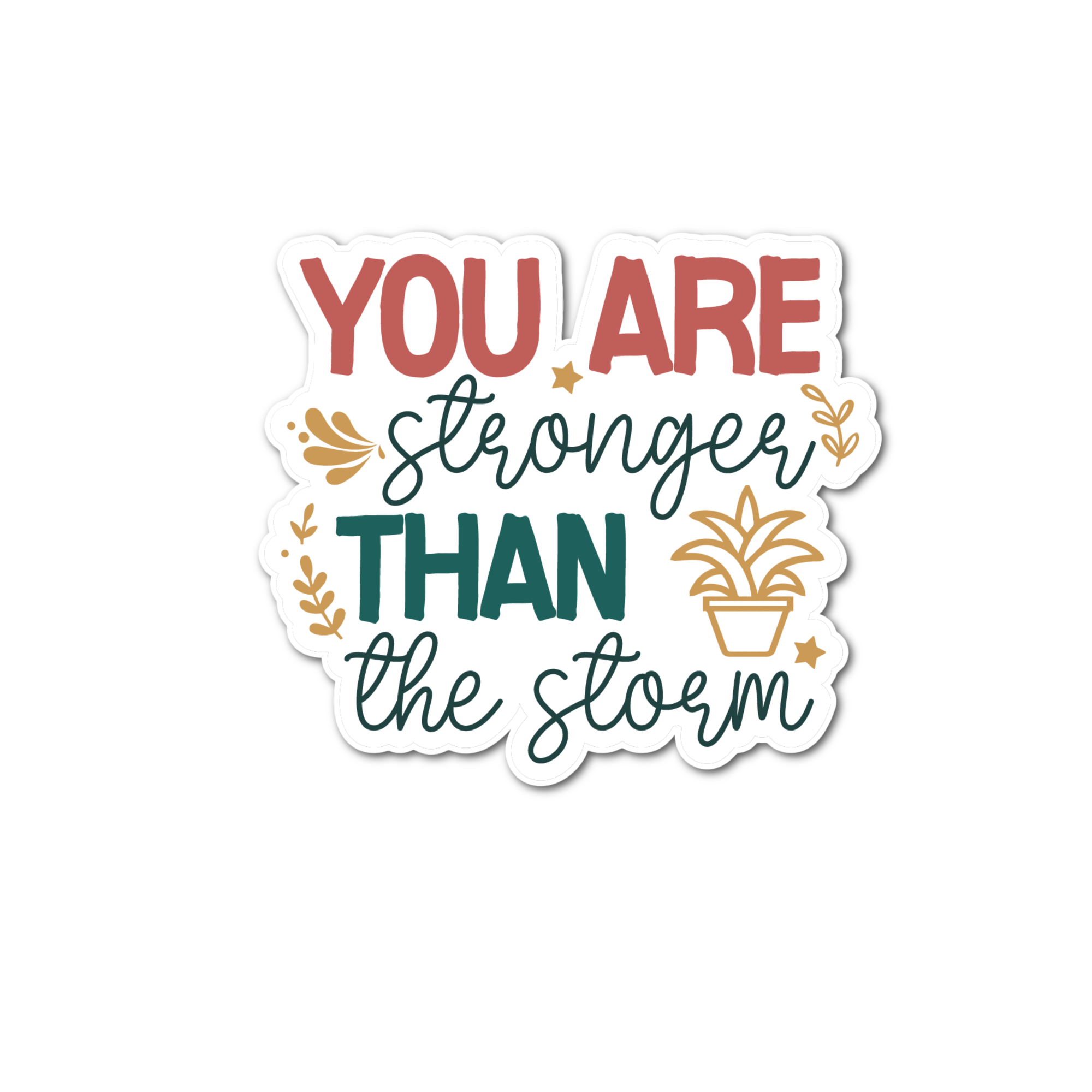 Stick-It Expressions - Wholesale Phone & Laptop Stickers - You Are Stronger Than The Storm0