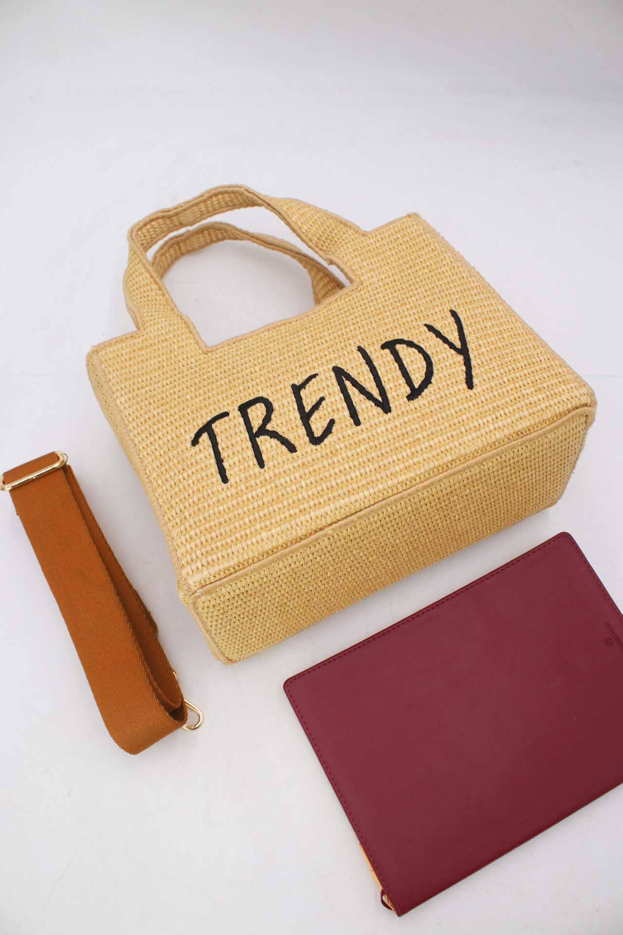 Tom&Eva (F.D.M diffusion) - Wholesale Top Handle Bag - Women's - Minimalist Straw Handbag 24P-60828