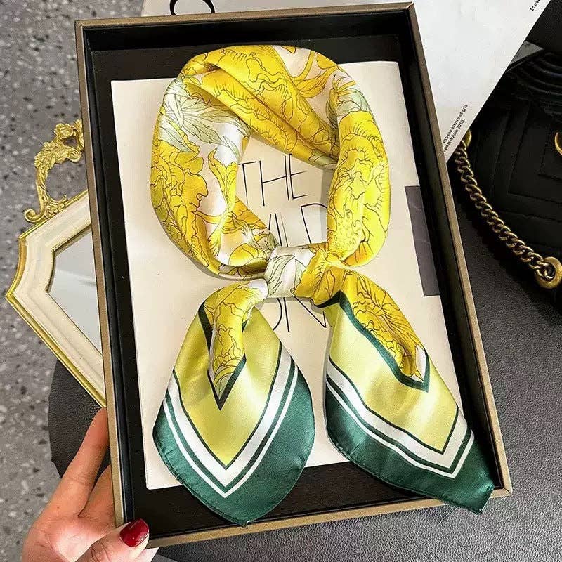 Marayn - Wholesale Scarf – Women's - Retro Chic 70cm Silk Scarf for Timeless Style20