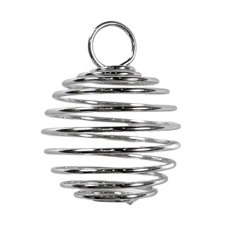 Set of 20 brass stone cage pendants for wholesale by Foliesbijoux