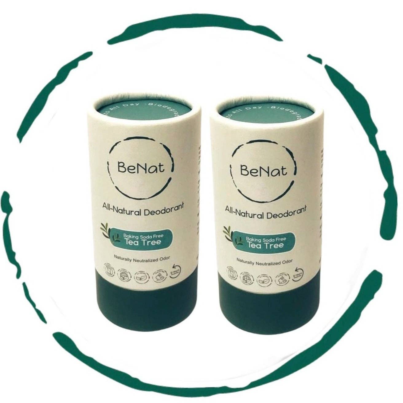 VIAI Beauty - Wholesale Deodorant - Unisex - BENAT 2-Pack All-Natural, Plastic-Free Deodorants3