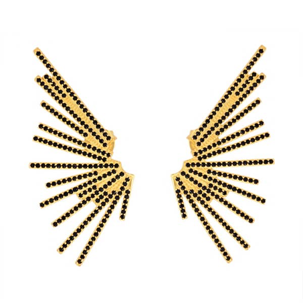 ACUS - Wholesale Dangle Earrings - Engel Black Earrings0