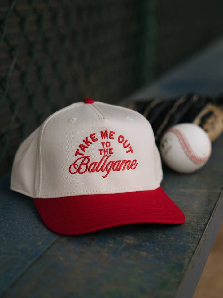 Take Me Out To The Ballgame-Baseball Hats for wholesale by Ruby Moon