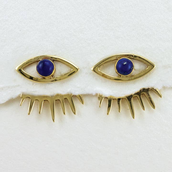 dZi Handmade - Wholesale Stud/Post Earrings - Eye Of Delphi Earrings