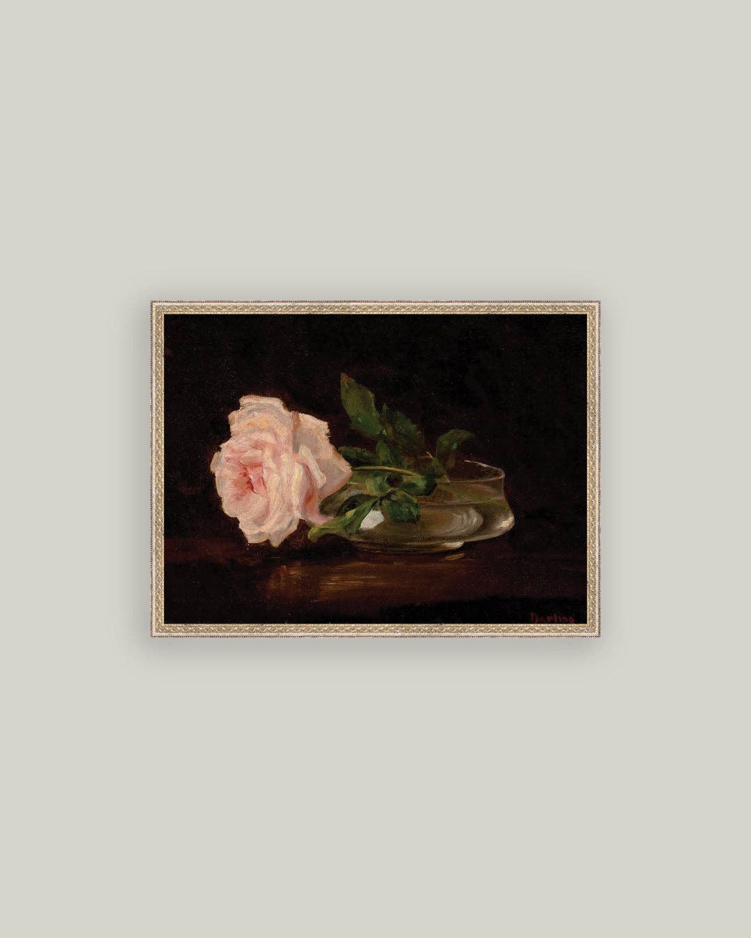 Petal Lane Home - Wholesale Art Print - Still Life with Rose Framed Antique Art2