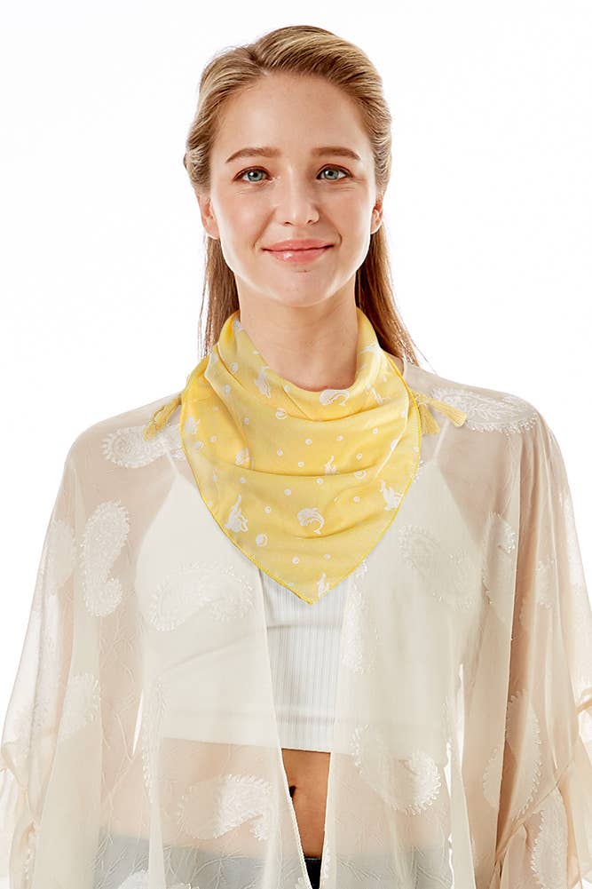 Hana – wholesale Scarf – Women's – Dolphin Pattern Neckerchief7