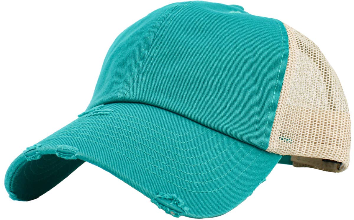 KBETHOS – Großhandel Basecap – Unisex – Vintage-Trucker-Cap mit Mesh-Einsätzen65