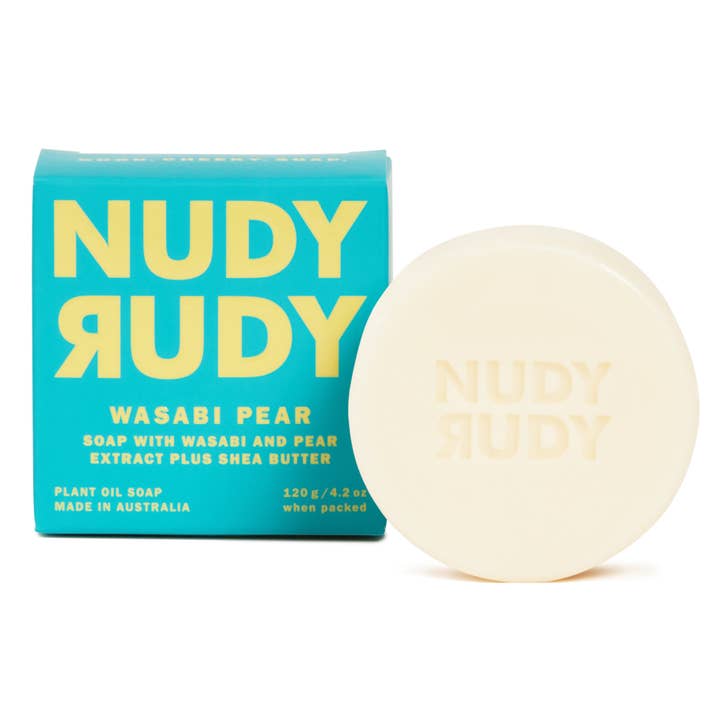 Nudy Rudy Bar Soap 4.2oz - Wasabi Pear for wholesale by Nudy Rudy