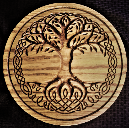 Cross Woodcraft – Placa de parede por atacado – Árvore celta da vida1