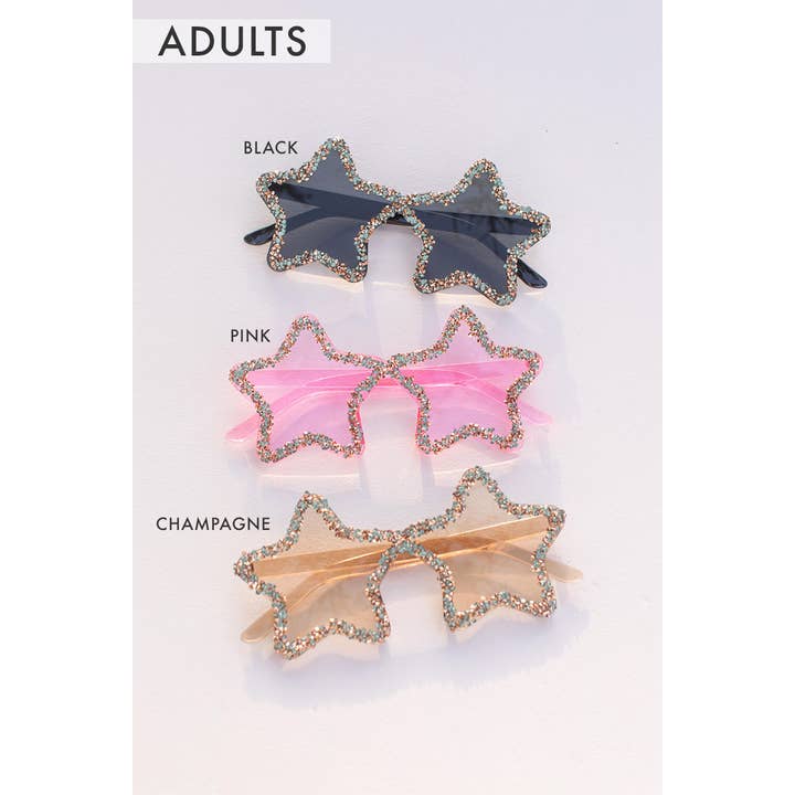 Space 46 Wholesale - Wholesale Sunglasses - Women's - Adults Star Studded Sunglasses