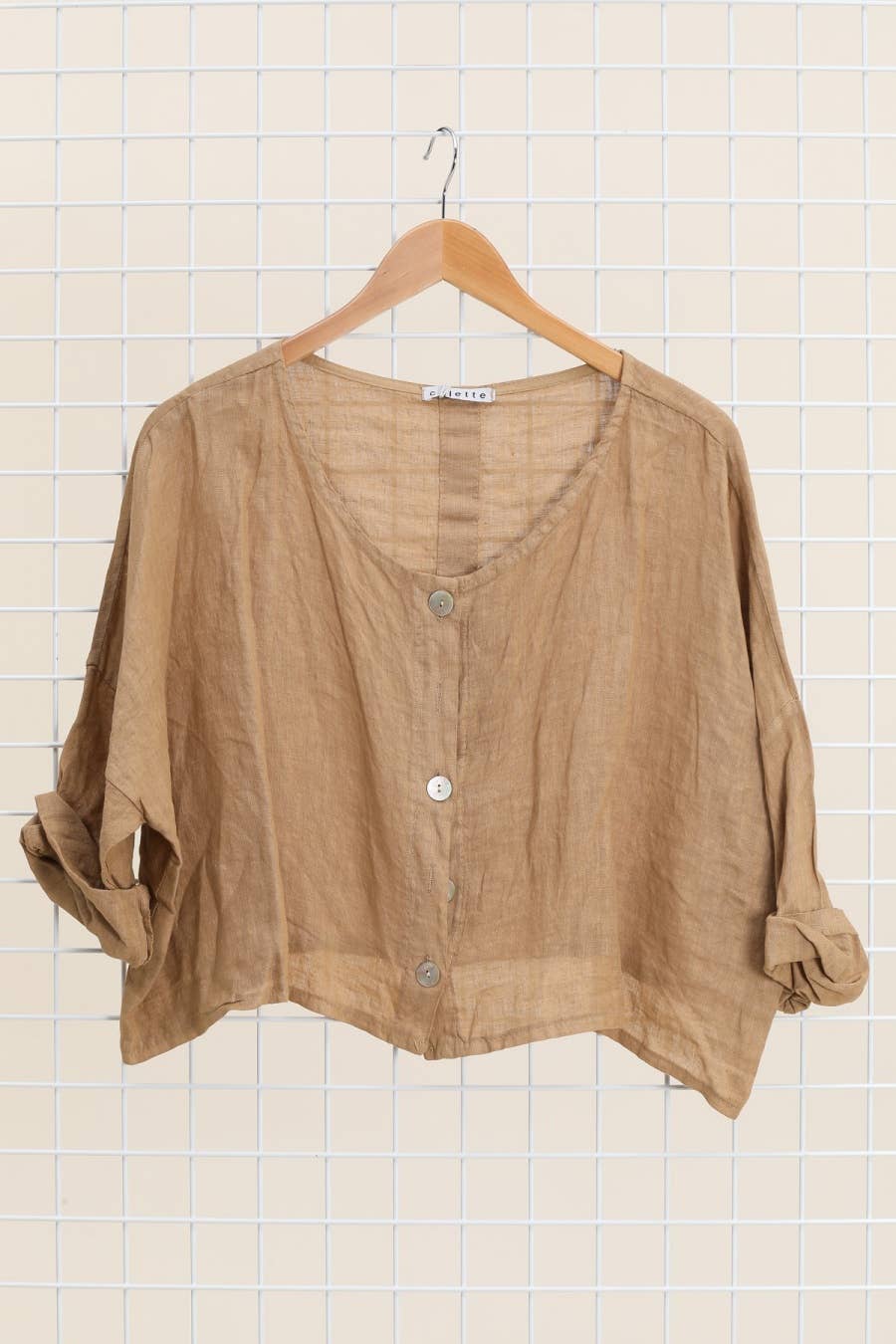 la maison des fibres naturelles - Wholesale Jacket - Women's - 3/4 sleeve linen jacket 906 100% linen16